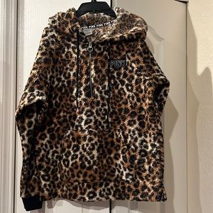 Pink Victoria Secret hoodie sweater